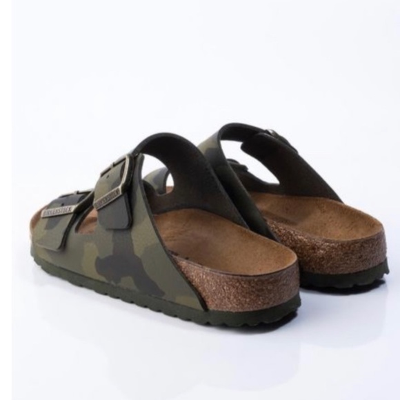 Birkenstock Two Strap Arizona Desert Soil Khaki Camo Sandals Sz 4 Men's - Picture 6 of 12